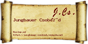 Jungbauer Csobád névjegykártya